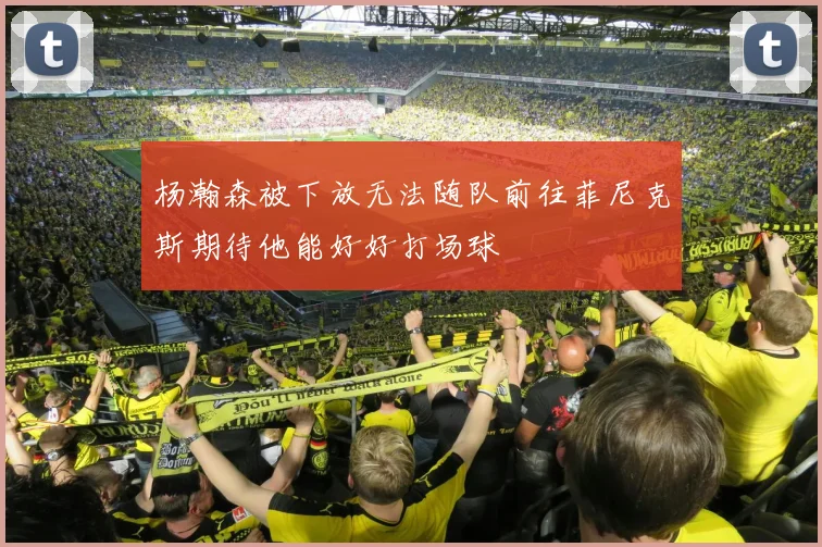 杨瀚森被下放无法随队前往菲尼克斯期待他能好好打场球